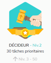 Les badges dans Beesbusy